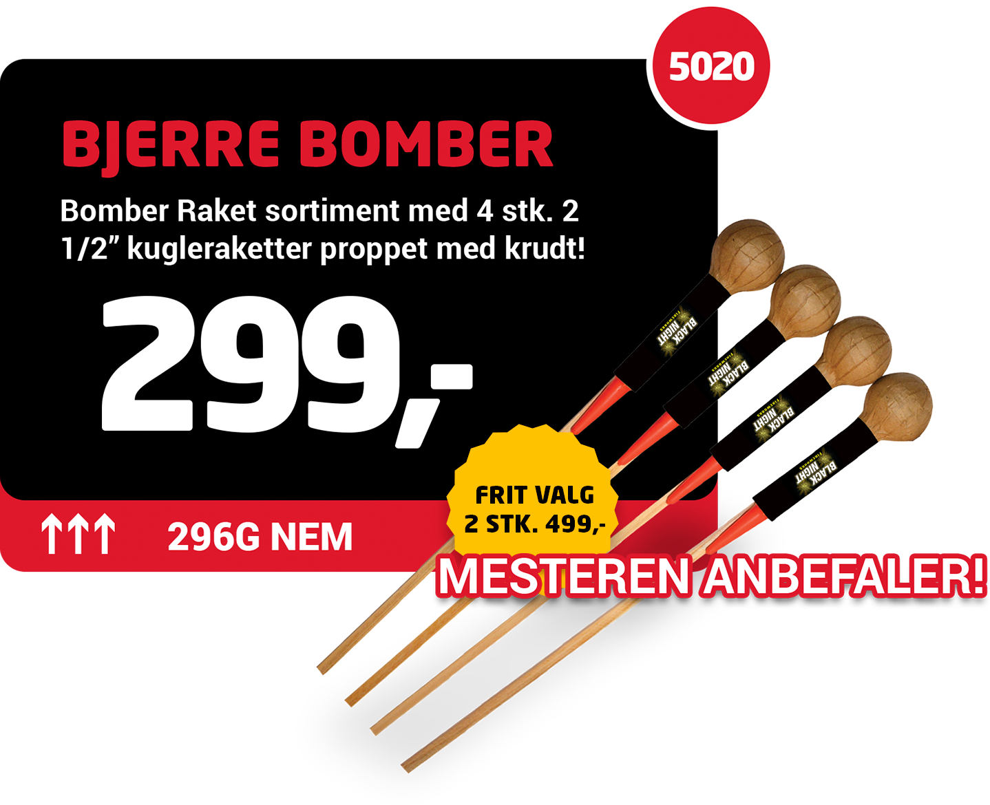 Frit valg 2 stk. 499,-